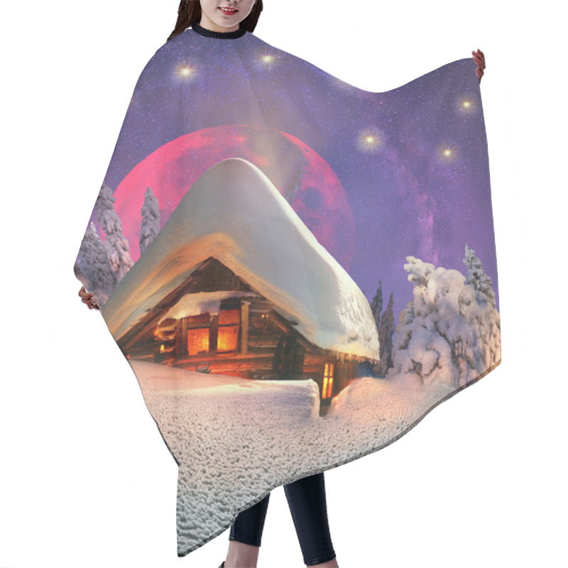 Personality  Fairy House In Mountains Hair Cutting Cape