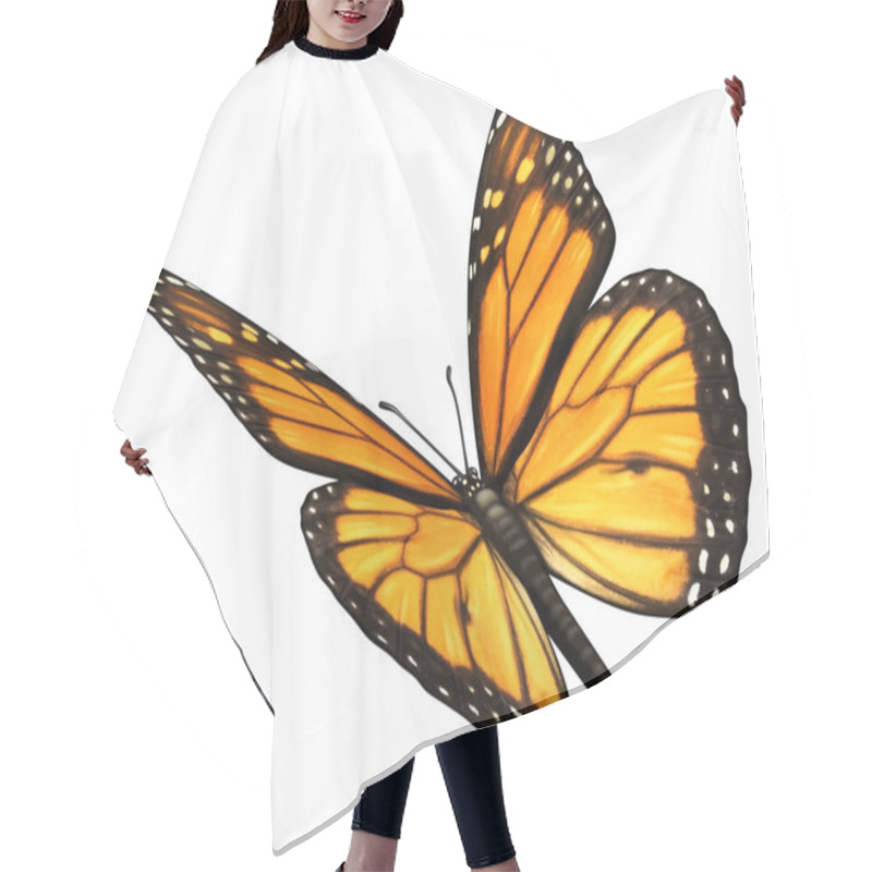 Personality  Monarch Butterfly Angled Hair Cutting Cape