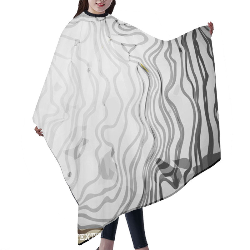 Personality  Designed Grunge Paper Texture Hair Cutting Cape