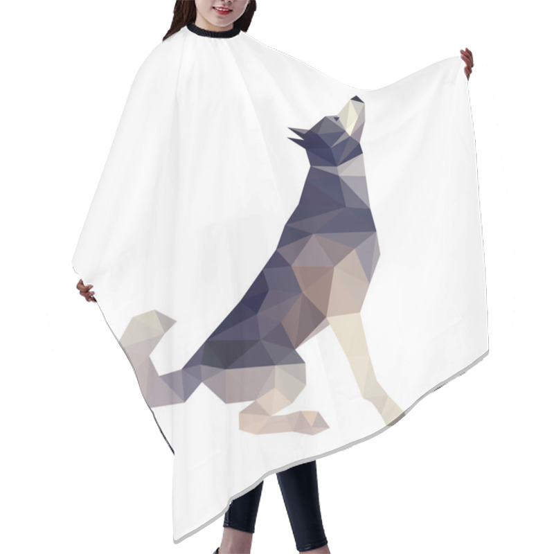 Personality  Husky Dog Illustration Hair Cutting Cape