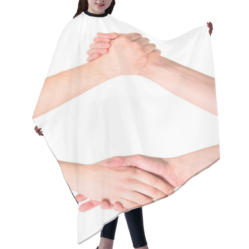 Personality  Competition And Compromise Hand Composition Hair Cutting Cape