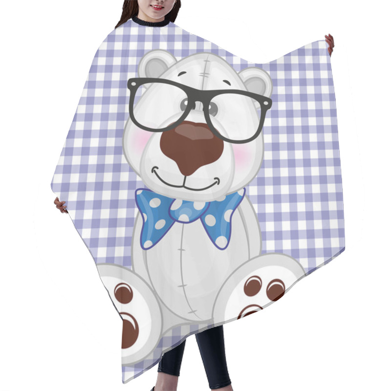 Personality  Hipster Polar Bear Hair Cutting Cape