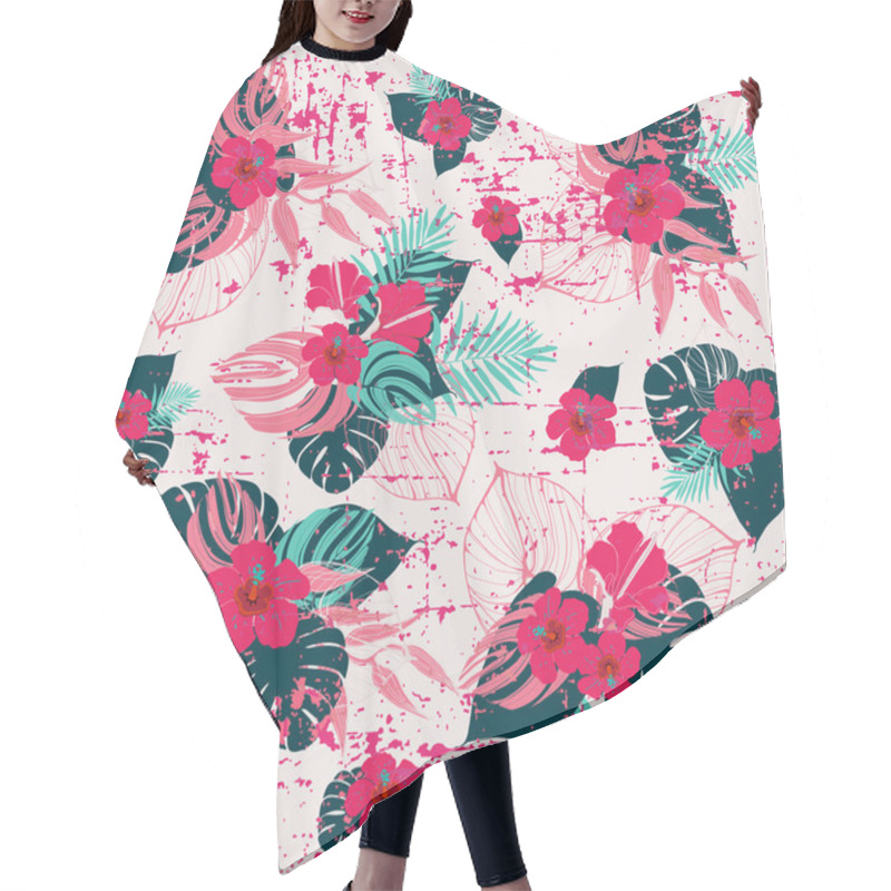 Personality  Tropical Jungle  Pattern Hair Cutting Cape