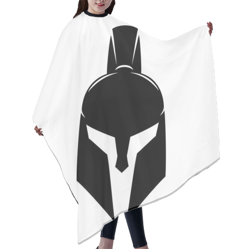 Personality  Spartan Helmet Sign. Hair Cutting Cape