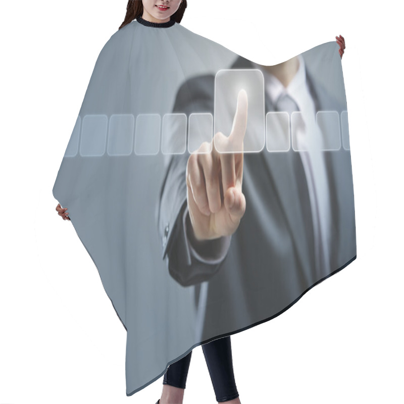 Personality  Touchscreen Interface Hair Cutting Cape