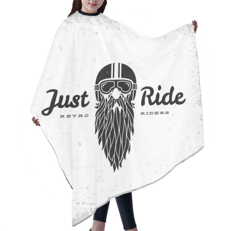 Personality  Just Ride Label Hair Cutting Cape