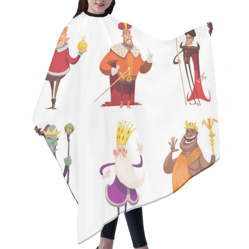 Personality  Set Of Funny Kings Hair Cutting Cape