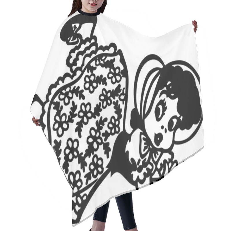 Personality  Girl Jill Hair Cutting Cape