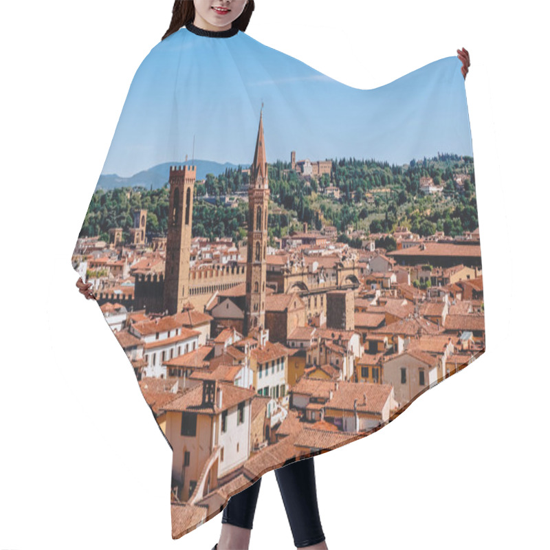 Personality  Beautiful Cityscape With Historic Buildings And Rooftops In Florence, Italy   Hair Cutting Cape