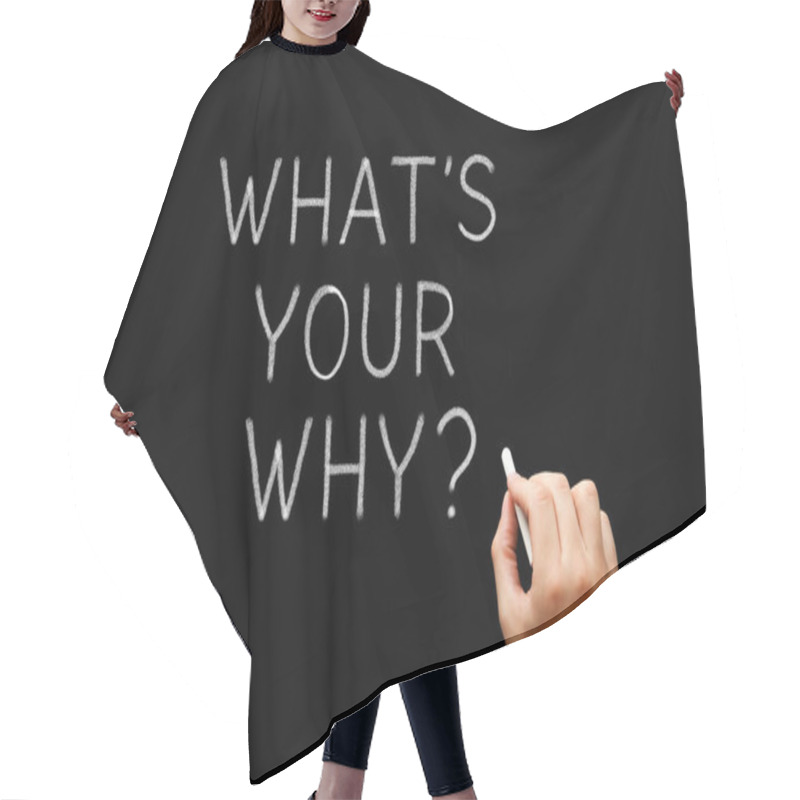 Personality  What Is Your Why Handwritten Question Hair Cutting Cape