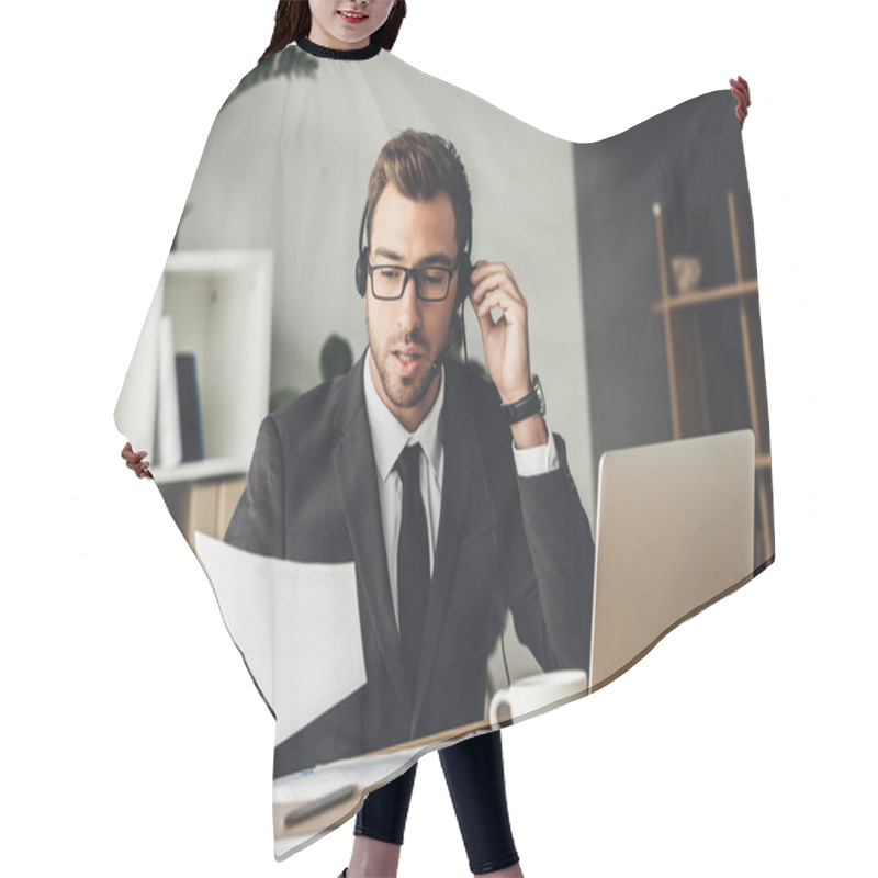 Personality  Call Center Worker Hair Cutting Cape