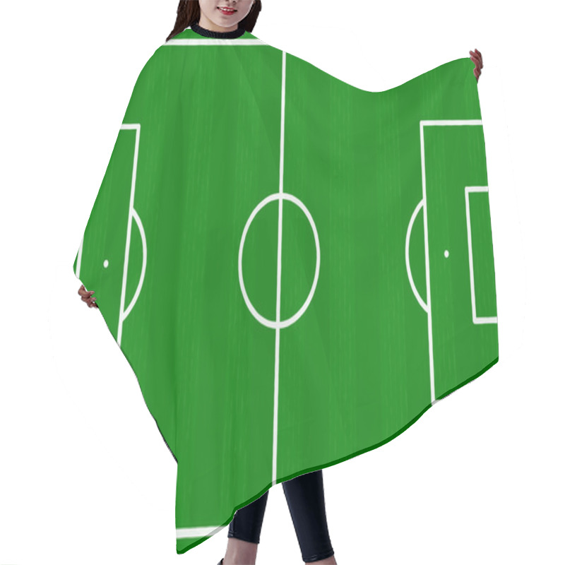 Personality  Soccer Field Hair Cutting Cape