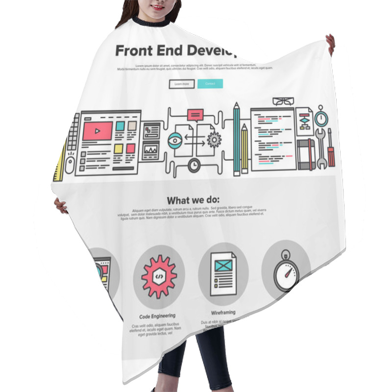 Personality  Front End Development Web Graphics Hair Cutting Cape