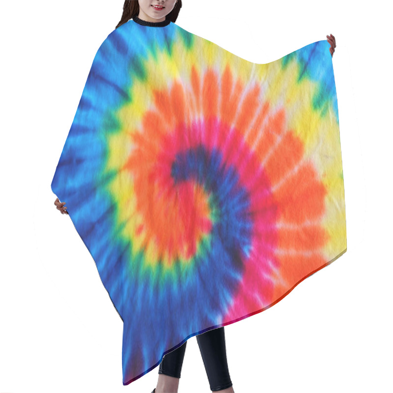 Personality  Close Up Tie Dye Fabric Pattern Background Hair Cutting Cape