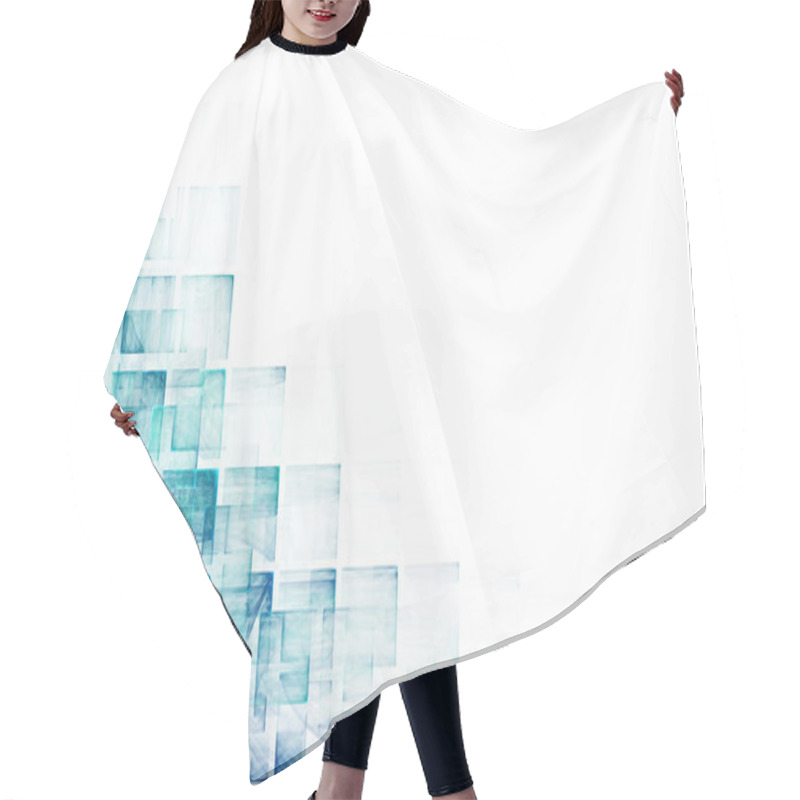 Personality  Abstract Business Science Or Technology Background Hair Cutting Cape