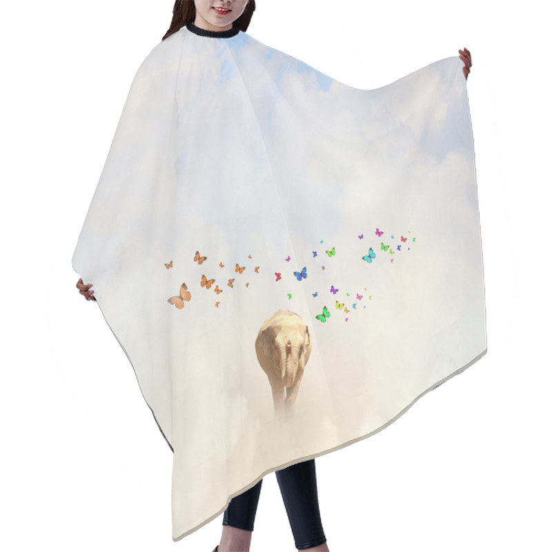 Personality  Flying Elephant Hair Cutting Cape