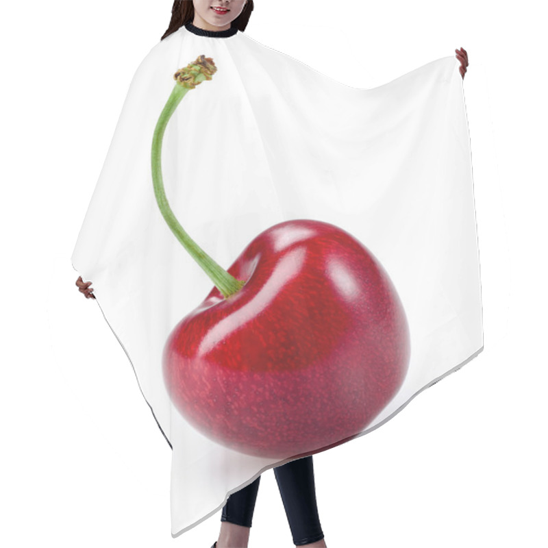 Personality  Cherry Berry Isolated On White Background Hair Cutting Cape