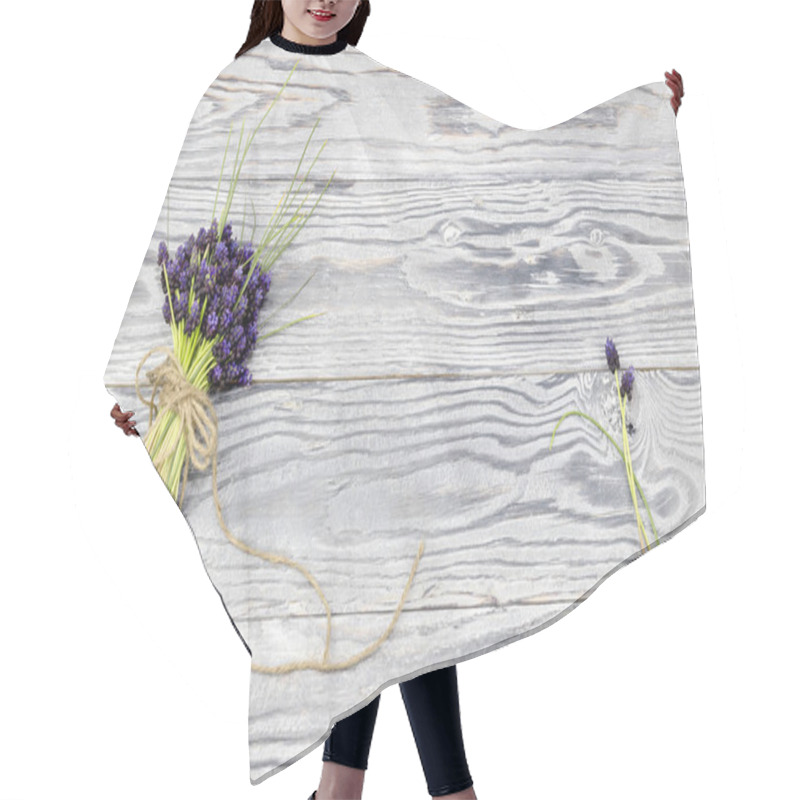 Personality  The Muscari On A Wooden Background Hair Cutting Cape