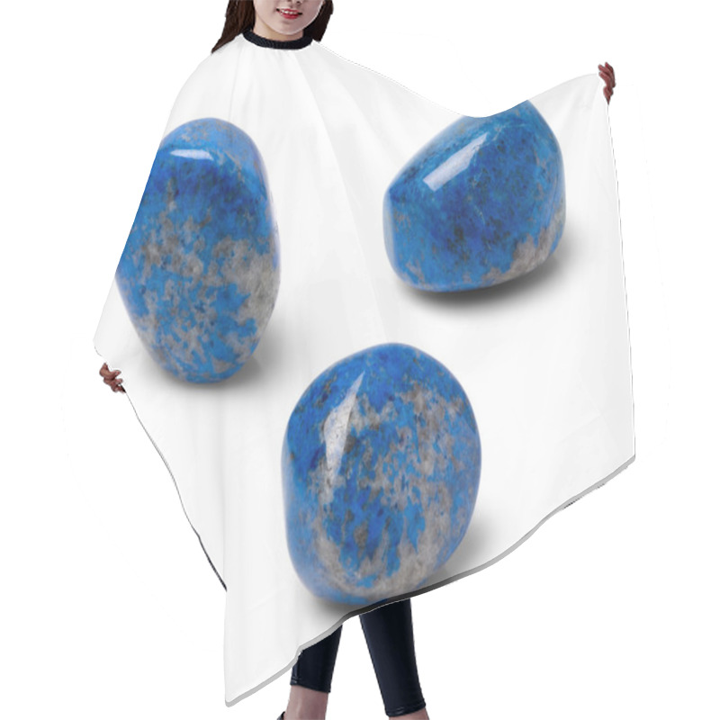 Personality  Lapis Lazuli On White Background Hair Cutting Cape