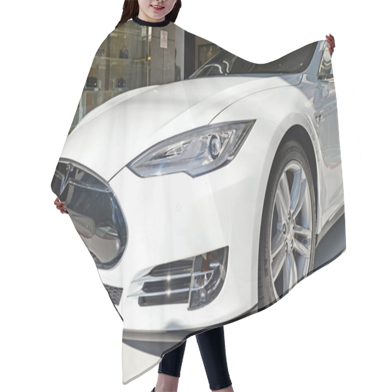 Personality  Tesla Motors Model S On Display Hair Cutting Cape