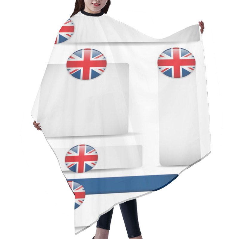 Personality  United Kingdom Country Set Of Banners Hair Cutting Cape