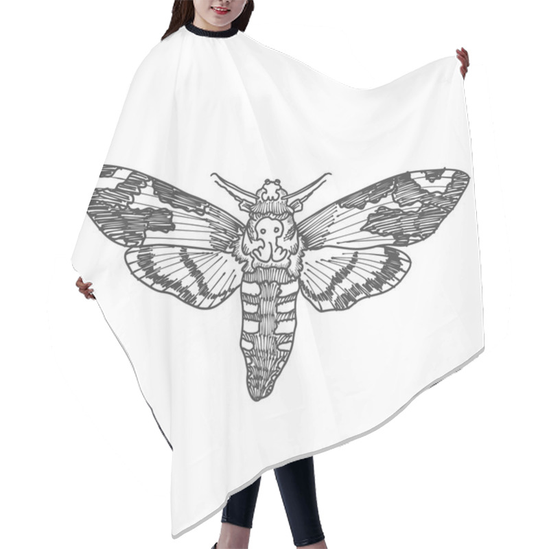 Personality  Scorpion Hand Drawn Sketch Hair Cutting Cape