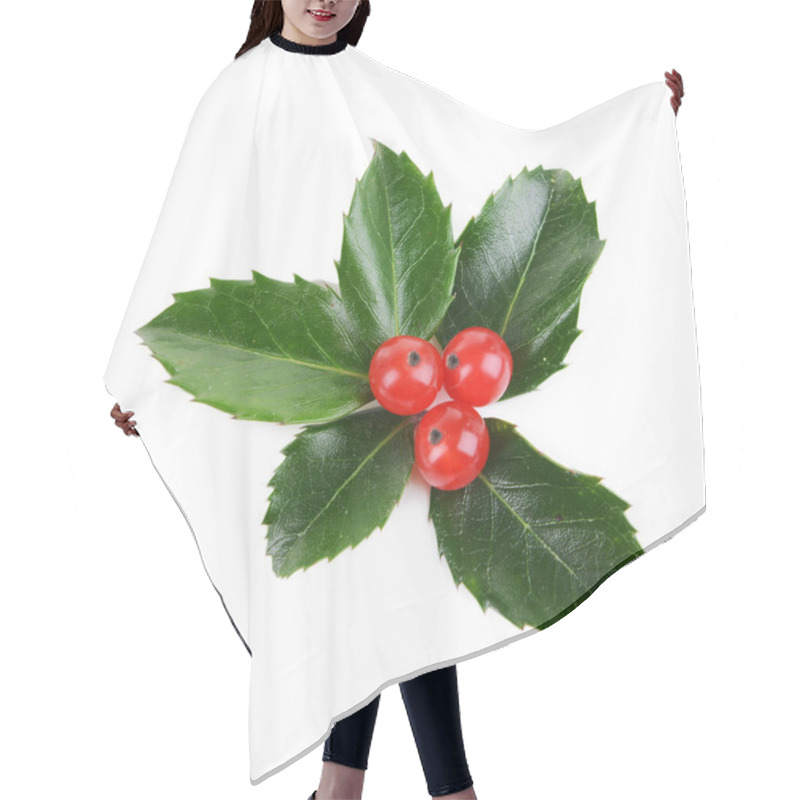 Personality  Leaves Of Mistletoe With Berries Hair Cutting Cape