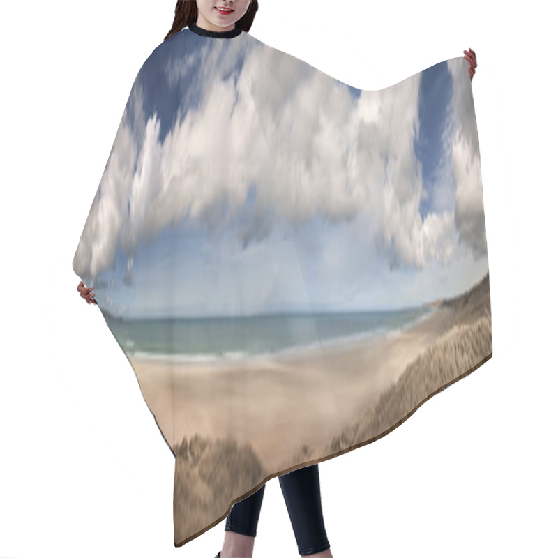 Personality  Cornwall Beach Panoramic Hair Cutting Cape