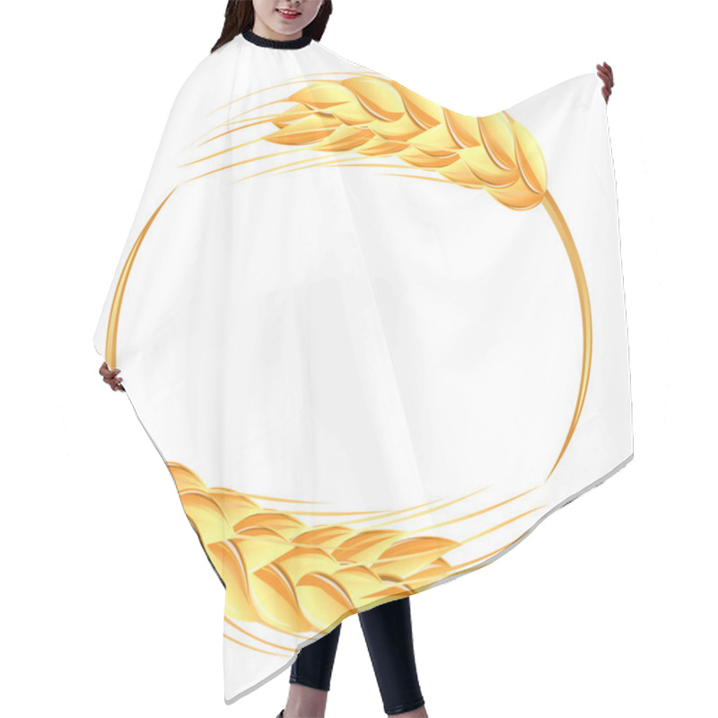 Personality  Wheat Ears Icon Hair Cutting Cape