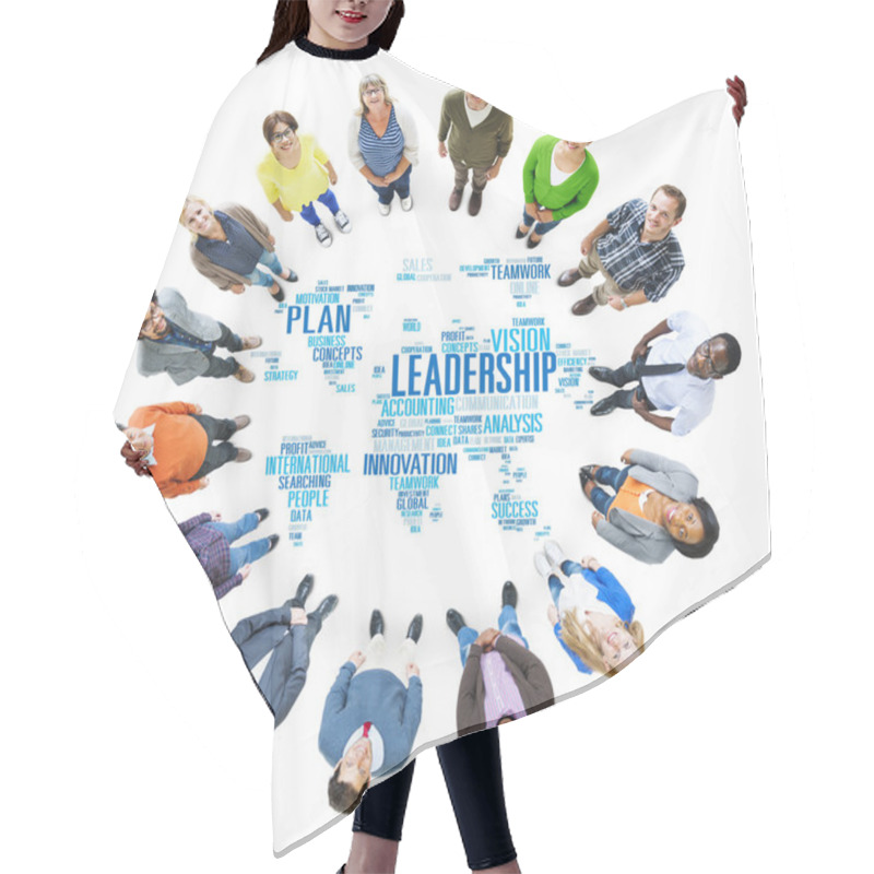 Personality  Diverse People And Leadership Concept Hair Cutting Cape