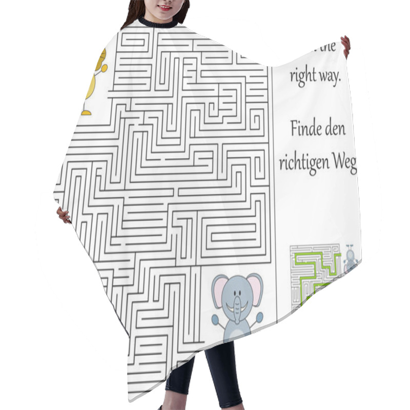 Personality  Find The Right Way Through The Maze Hair Cutting Cape