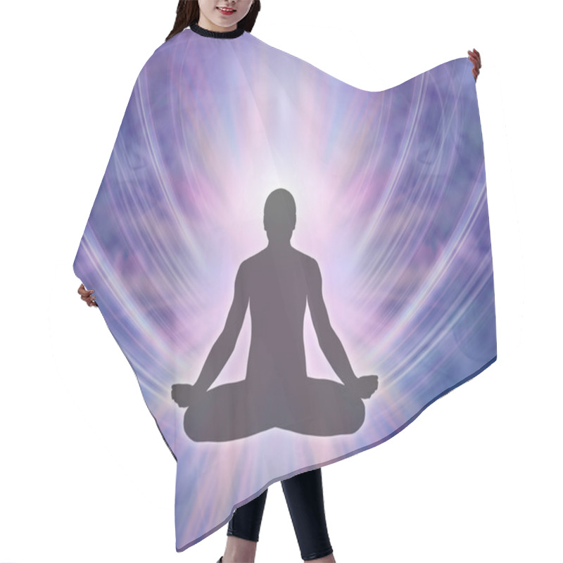 Personality  Meditation In Lotus Position Hair Cutting Cape