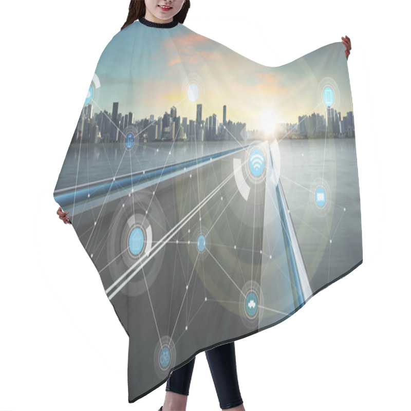 Personality  Smart City Infrastructure Hair Cutting Cape