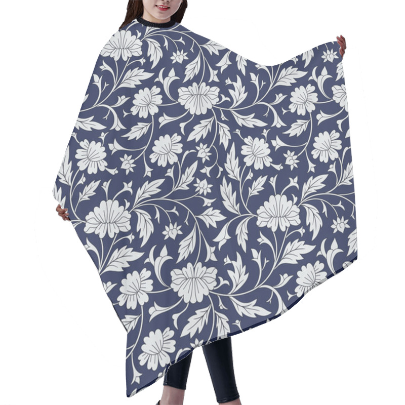 Personality  Seamless Chinese Pattern Hair Cutting Cape