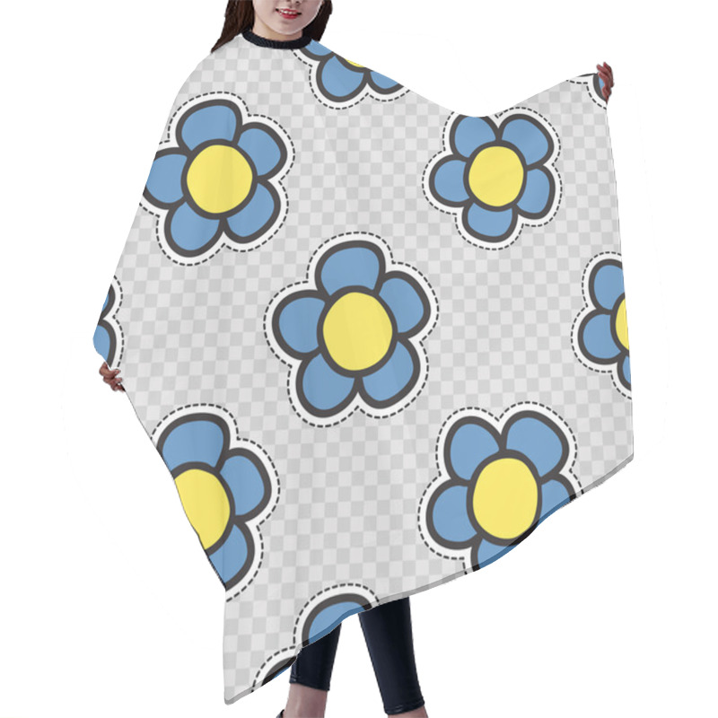 Personality  Abstract Flower Pattern  Hair Cutting Cape