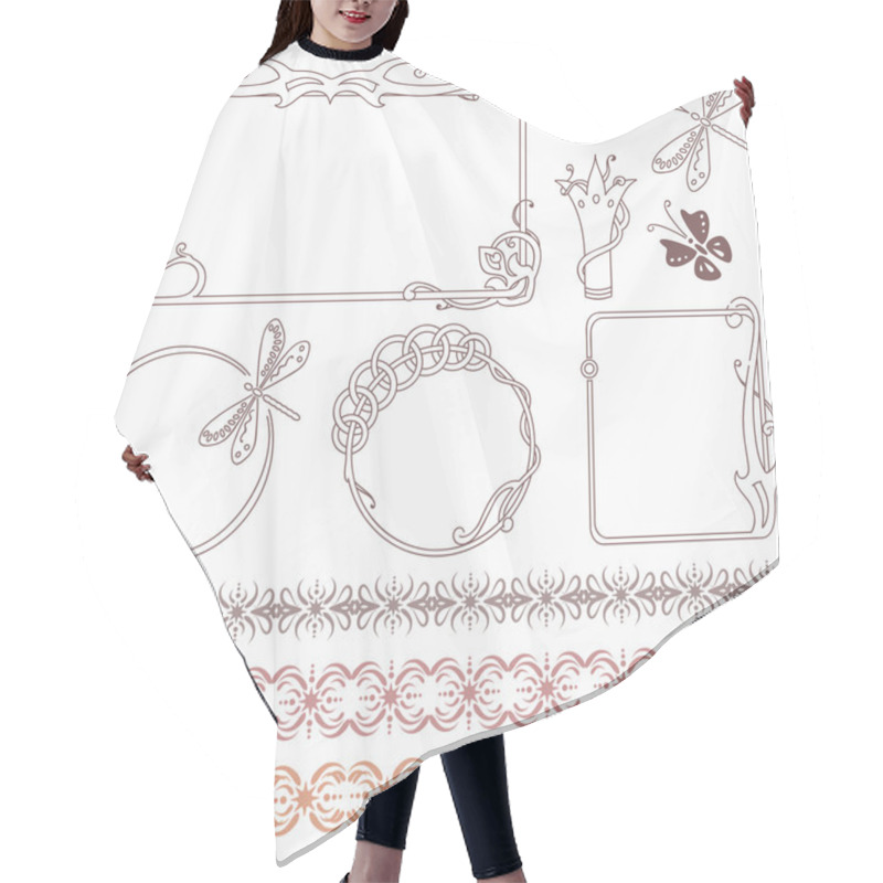 Personality  Borders And Frames Collection Hair Cutting Cape