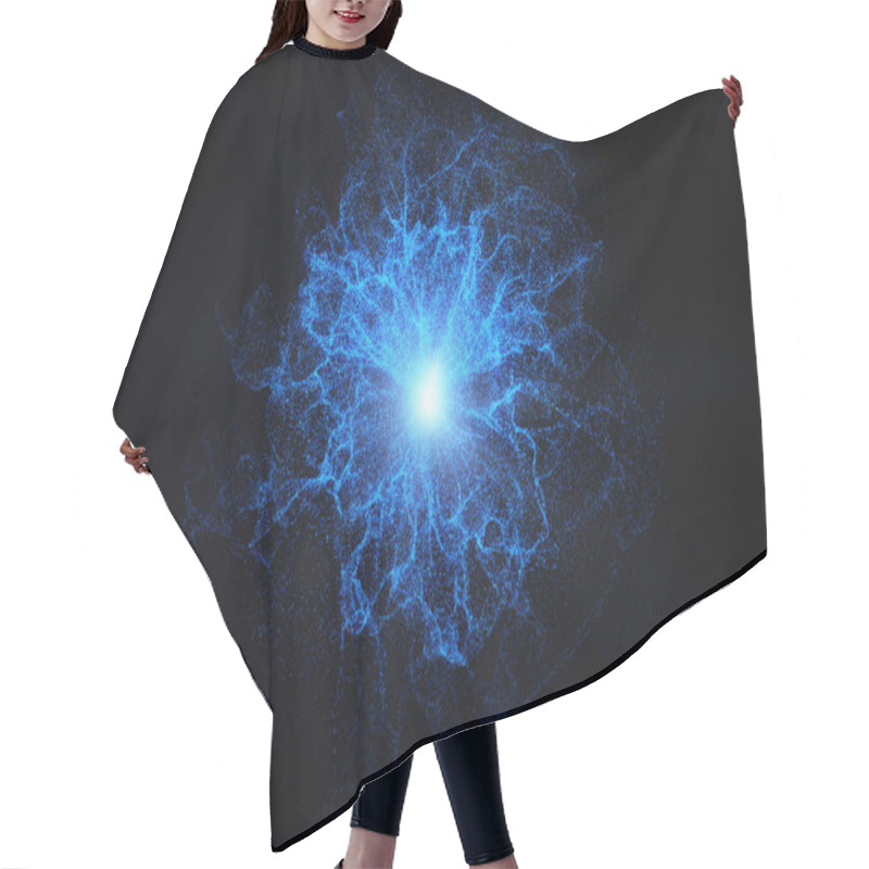 Personality  Glowing Plasma Background  Hair Cutting Cape