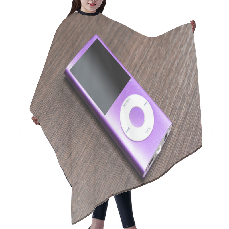 Personality  Purple Ipod On Desk Hair Cutting Cape