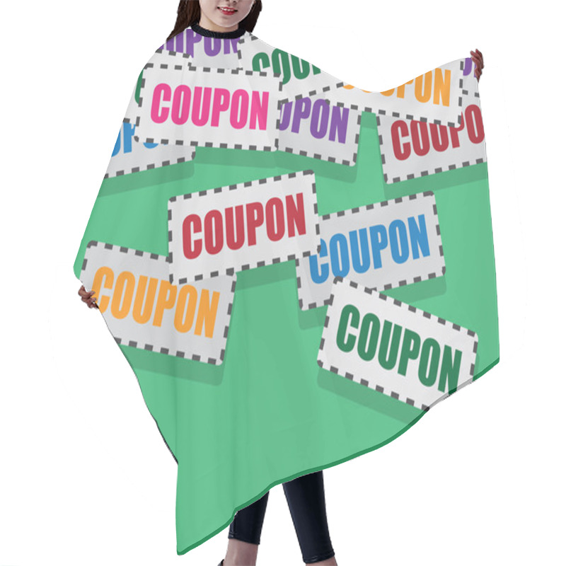 Personality  Coupons Falling Hair Cutting Cape