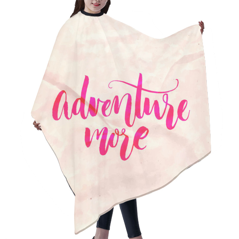 Personality  Adventure More. Travel Quote  Hair Cutting Cape