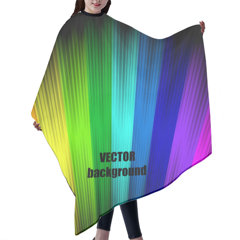 Personality  Abstract Rainbow Colours Hair Cutting Cape