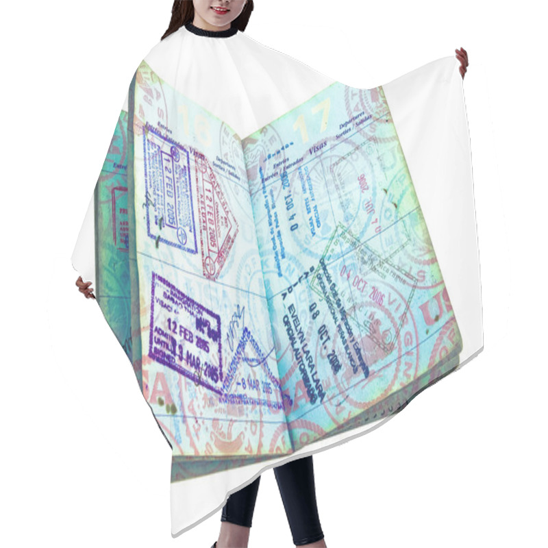 Personality  passport hair cutting cape