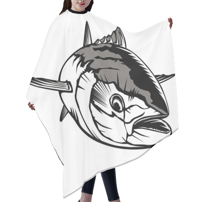 Personality  Tuna Fish Bluefin Hair Cutting Cape