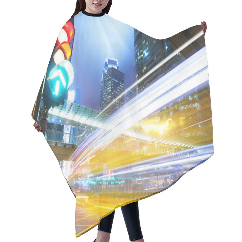 Personality  Traffic Light In The City Hair Cutting Cape