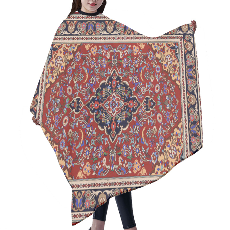 Personality  Persian Carpet Original Design, Tribal Vector Texture. Easy To Edit And Change A Few Colors By Swatch Window. Hair Cutting Cape