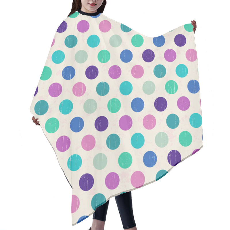 Personality  Seamless Retro Polka Background Hair Cutting Cape