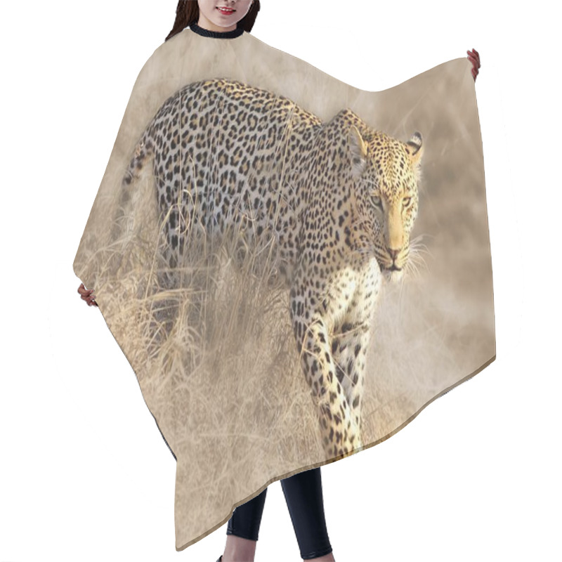 Personality  Wild African Leopard Hair Cutting Cape