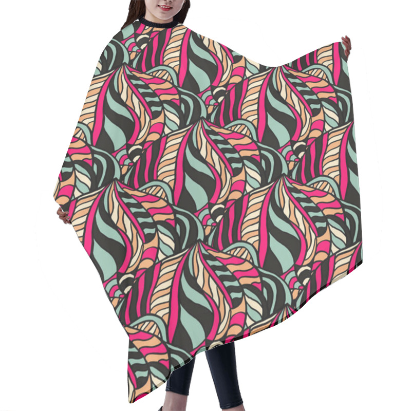 Personality  Seamless Abstract Pattern Hair Cutting Cape