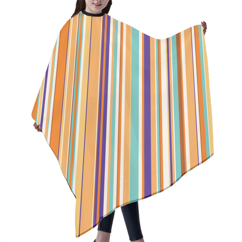 Personality  Striped Seamless Pattern Hair Cutting Cape