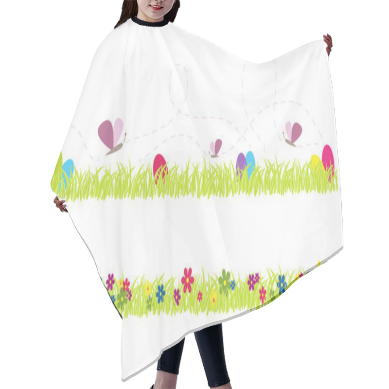 Personality  Spring Grass Vector Collection Hair Cutting Cape